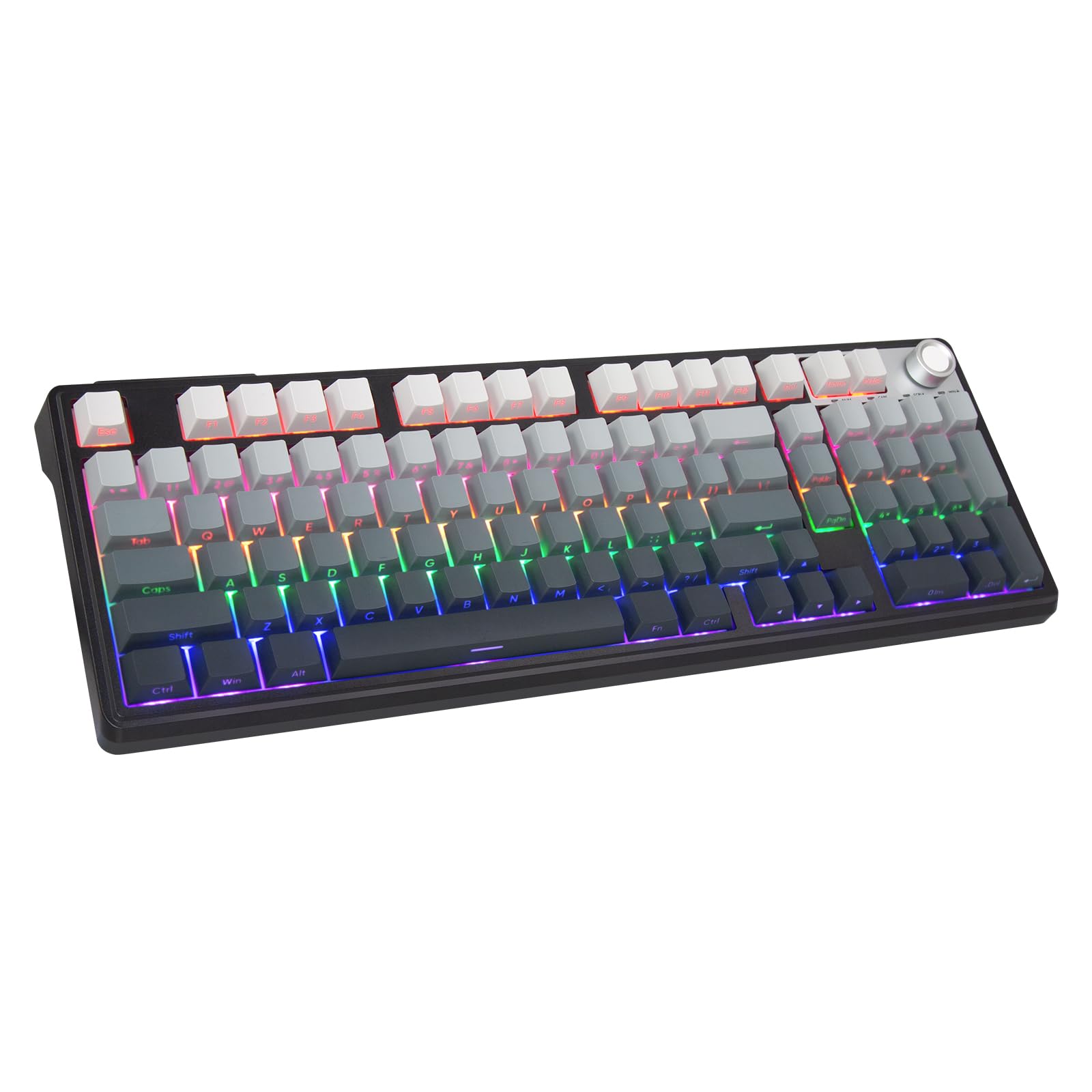 Amazon | HUO JI ワイヤレス ゲーミングキーボード【BT/2.4G/有線